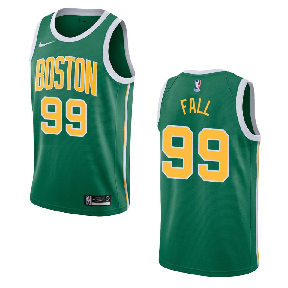Men's Boston Celtics Tacko Fall #99 Earned 2019-20 Green Swingman Jersey 2401TVIF